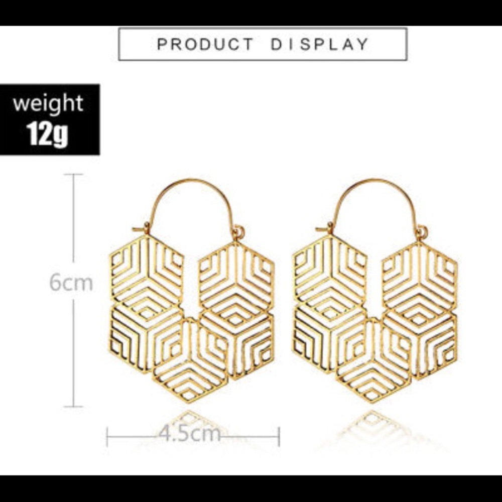 Lattice Boho Earrings - Picture 4 of 4